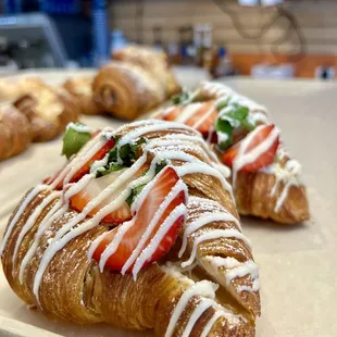 Strawberry croissant