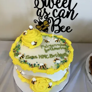 Awesome honeybee themed (added more bees and the sign)