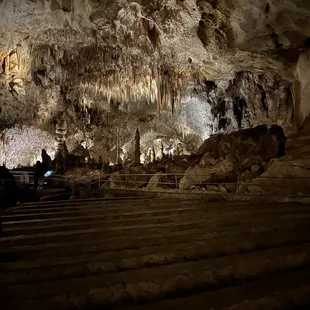Inside the cave amphitheater. I think the cave is beautiful and magical.