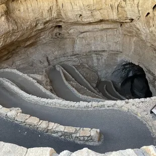 Entrance into the caves