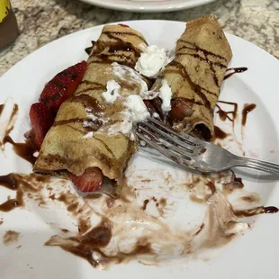 Strawberry Nutella crepe