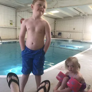Indoor pool!! My kids loved it