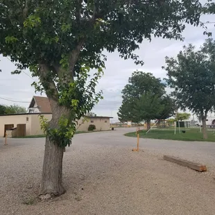 Rear view of the entrance