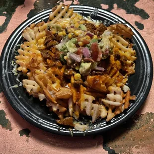 Carne Asada Waffle Fries