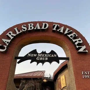 the entrance to carlsbad tavern