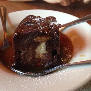 Chocolate Bread Pudding with Butterscotch Sauce