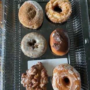 a variety of doughnuts