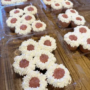 Guava Chiffon Filled cupcakes