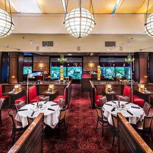 the dining room of a restaurant