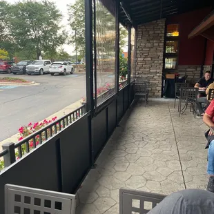 Outdoor patio is now covered.