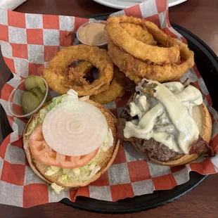 Mushroom Swiss burger