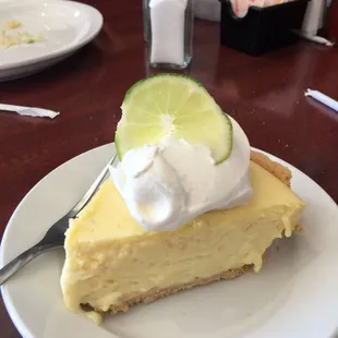 This is the best pie I've had here yet... Key lime