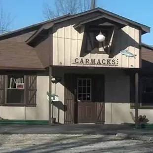 the front of the building