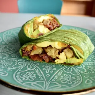 Breakfast Burrito Spinach Tortilla