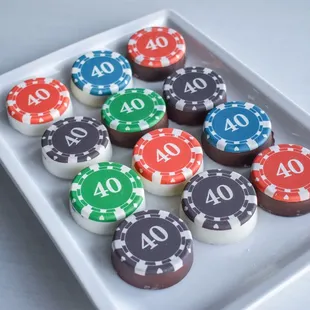*custom order* or preorder - chocolate oreo cookies - poker chips