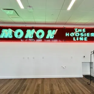 Monon neon sign