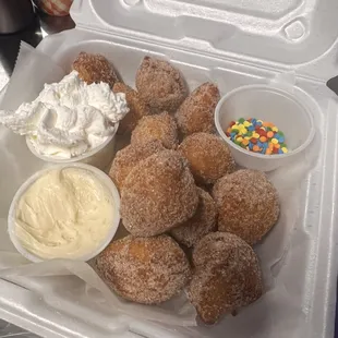Fatback Donut Bites - birthday style