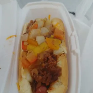 Grizzly Dog with all the fixings!