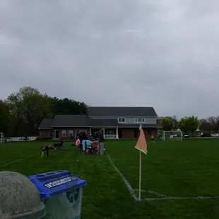 Clubhouse with snacks and bathrooms.