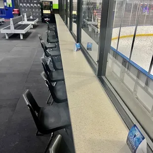 Enough space to sit twice the number of chairs available