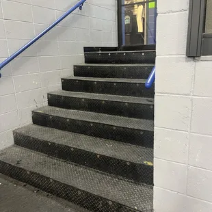 Skaters and players who utilize the benches in the lobby to put their skates on have to walk down stairs to get the rink.