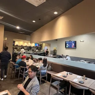 interior, sushi and sashimi