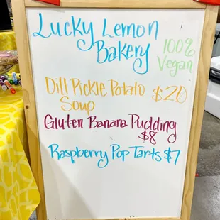 Lucky Lemon Bakery at the indoor farmers market