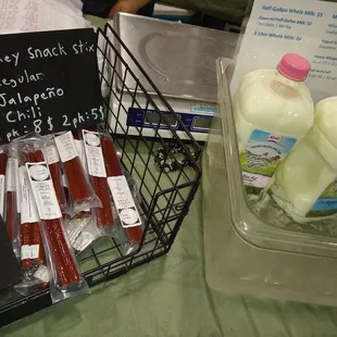 Another vendor's turkey snack stix options