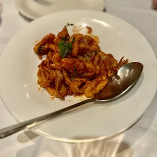 a plate of food on a table