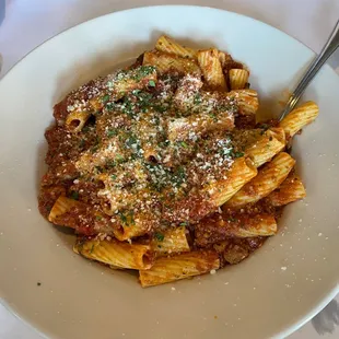 Rigatoni with Bolognese Sauce !