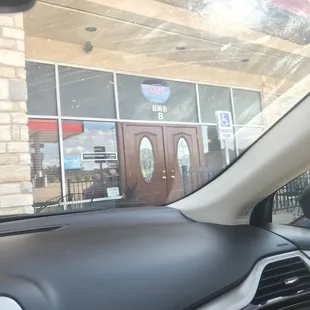 the interior of a car