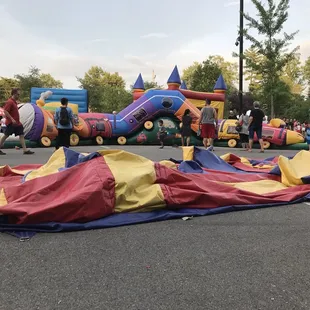 CarmelFest little kid bounce area.