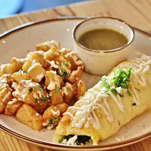 Spinach &amp; Cheese Omelette