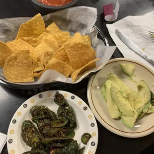 a variety of food items