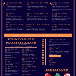 the menu