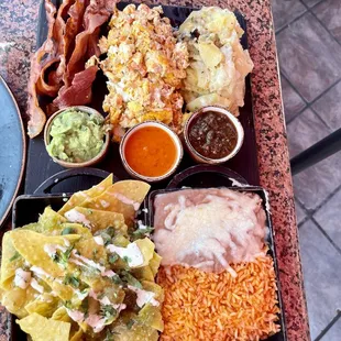 Breakfast platter was delicious but a little too salty