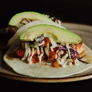 GRILLED HALIBUT TACOS