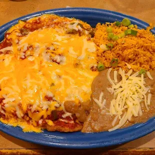 Chile Rellenos... good, and a huge meal!