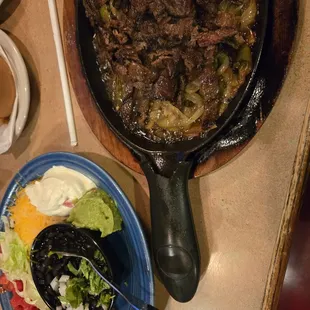 Steak fajitas
