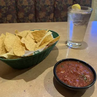 Fresh salsa! Delicious chips.