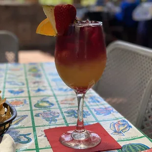 Beautiful Champagne Sangria