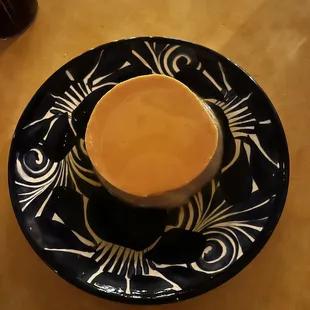 a dessert on a plate