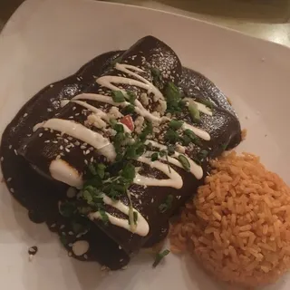 Chicken Mole Enchiladas