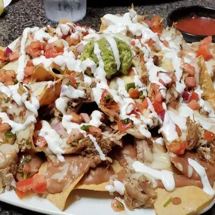 a plate of nachos