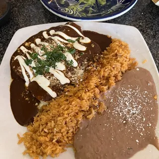 Chicken Mole Enchiladas