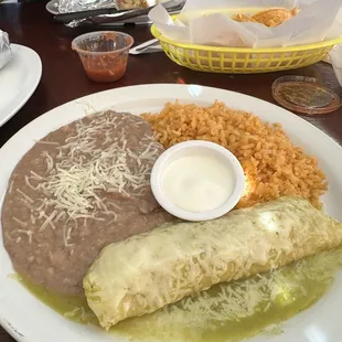 Chicken Enchilada Plate