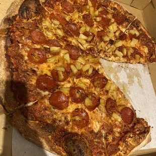 a pizza in a box