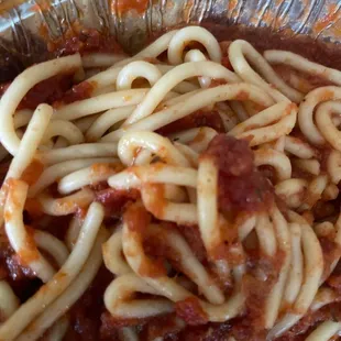 spaghetti and meatballs mush and watery