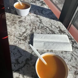 Complimentary soup