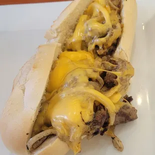 cheesesteak with onions